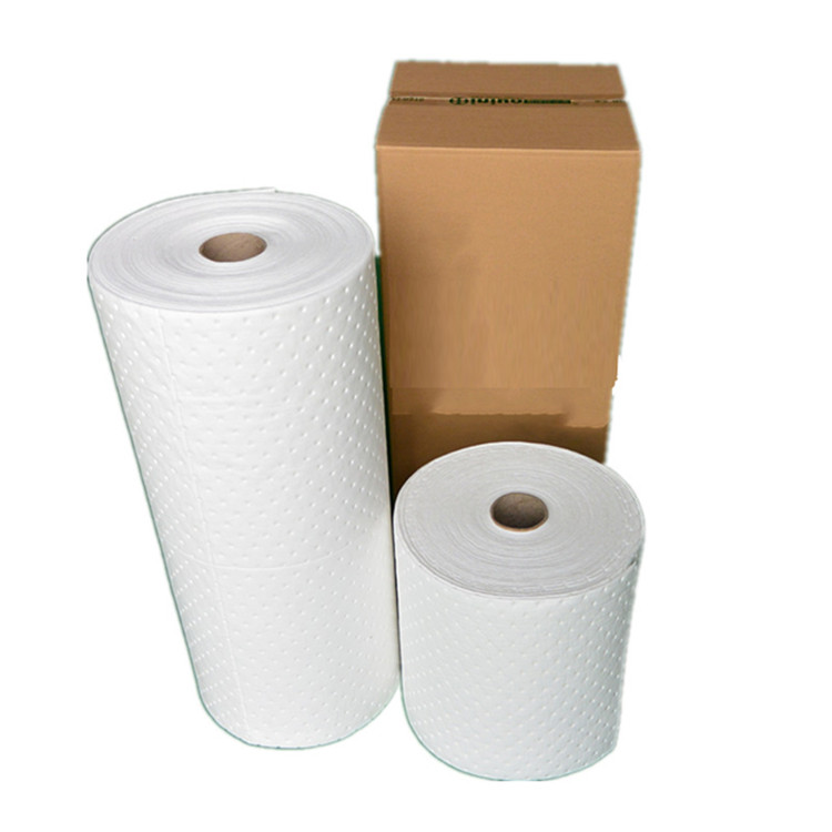 Rollo absorbente de aceite derramado solo de 80 cm * 50 m * 4 mm