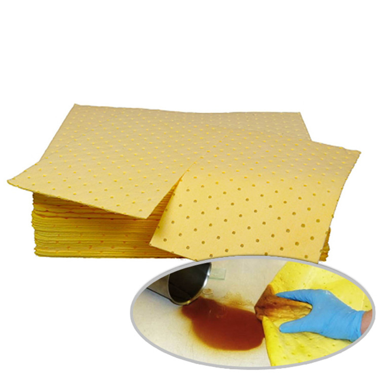 Almohadillas absorbentes de sustancias químicas de estera absorbente de precio bajo de alta calidad para laboratorio