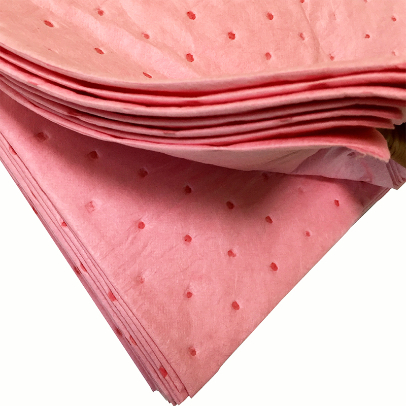 Almohadillas absorbentes químicas rosas de 40 cm * 50 cm * 5 mm
