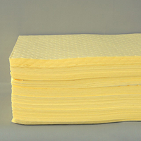 Almohadillas absorbentes de sustancias químicas antifugas en el lugar de trabajo para limpiar el derrame de ácido hudroclórico