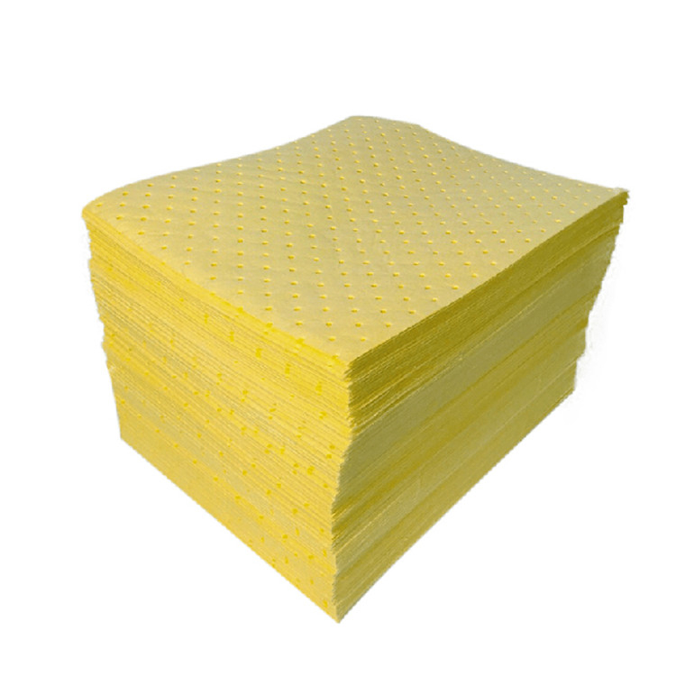 Almohadillas absorbentes absorbentes de líquidos rápidamente absorbentes para productos químicos para el lugar de trabajo