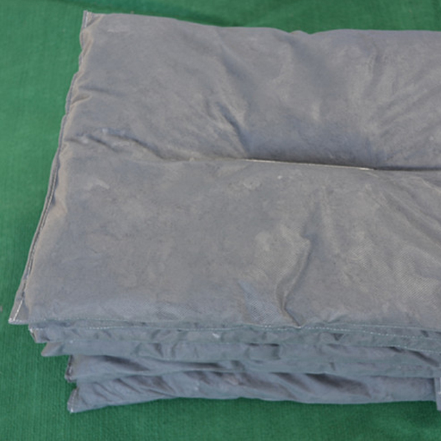 Almohada absorbente universal de tela de muelle para control de derrames de líquidos