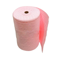Rollo absorbente químico rosa de 80 cm * 50 m * 5 mm